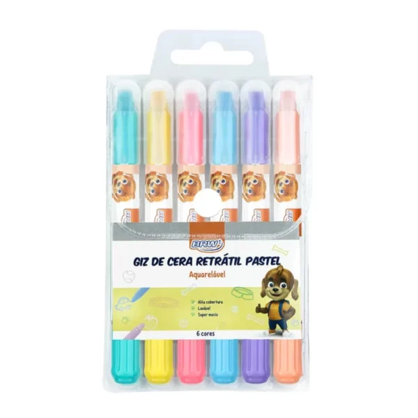 3a12978227d08a5d4e3390c27be5bea7 Giz de cera infantil retrátil