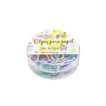 Clips 2/0 Pastel 50 Unidades - BRW (Clipes-Clip-Clipe)