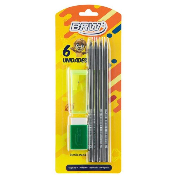 kit-escolar-6un-4-lapis-hb-1-borracha-com-capa-e-1-apontador