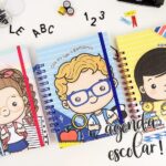 agenda escolar infantil personalizada com nome capa dura