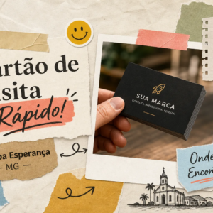 Cartão de visita rápido em Boa Esperança MG com atendimento local da Aliança Personalização