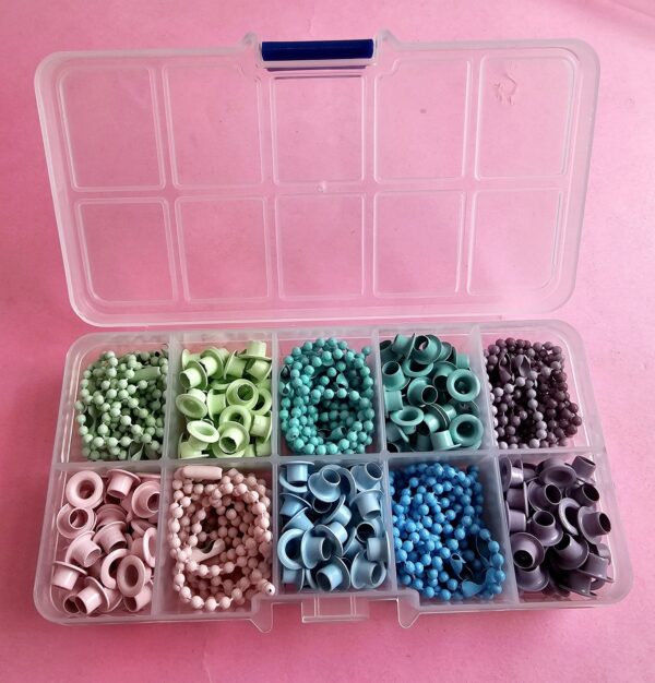 KIT ILHÓS nº54 + CORRENTINHA -5 CORES(candy colors)