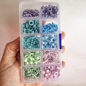 KIT ILHÓS nº54 + CORRENTINHA -5 CORES(candy colors)