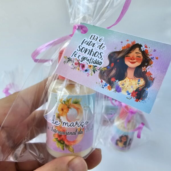 Lembrancinha Dia da Mulher Mini Hidratante