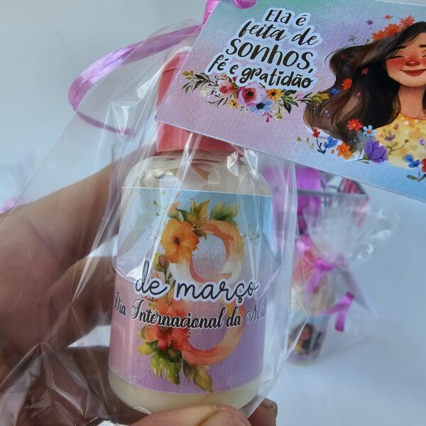 Lembrancinha Dia da Mulher Mini Hidratante