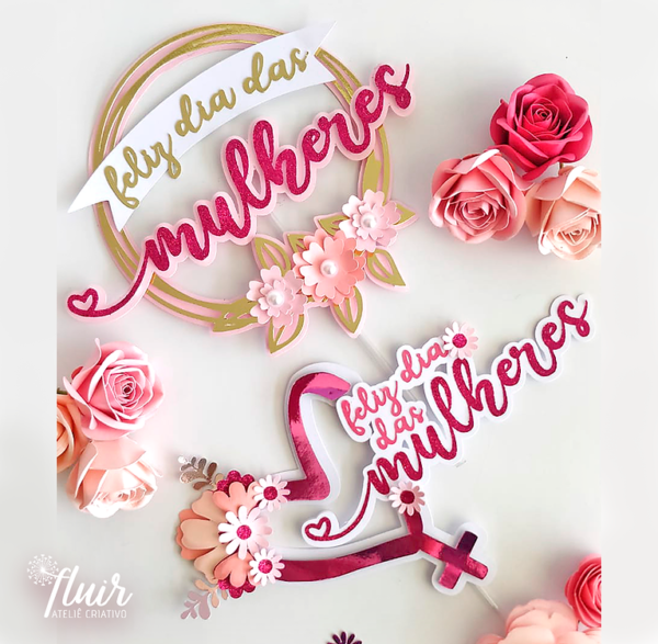 Topos dia das mulheres Topo Bolo Mulher Virtuosa para festas temáticas