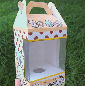 Caixa Páscoa com Visor para Ovo de 150g