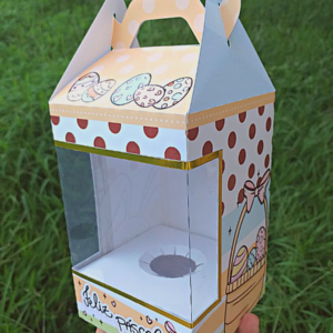 Caixa Páscoa com Visor para Ovo de 150g