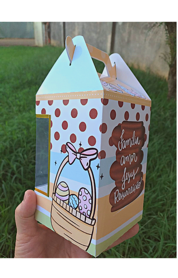 Caixa Páscoa com Visor para Ovo de 150g