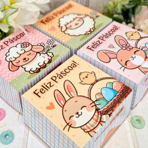 "caixa para 4 doces de Páscoa"