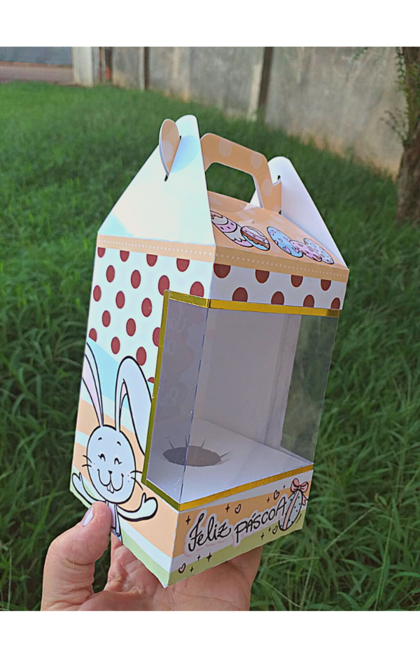 Caixa Páscoa com Visor para Ovo de 150g