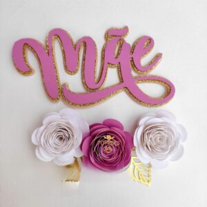 "Arquivo de corte topo de bolo Dia das Mães"