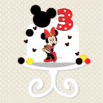 topo de bolo Minnie decoração