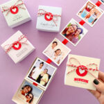 Caixa personalizada com varal de fotos