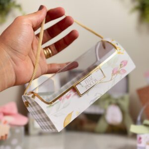 "Caixa para 2 mini ovos de Páscoa"