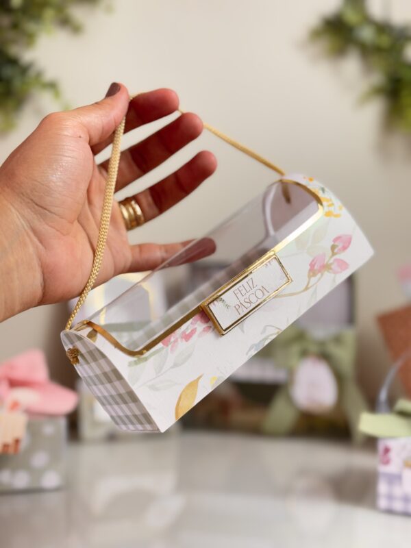 "Caixa para 2 mini ovos de Páscoa"