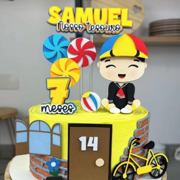topoquico "Enfeite de bolo Quico Chaves"