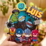 Topo de bolo Vingadores festa