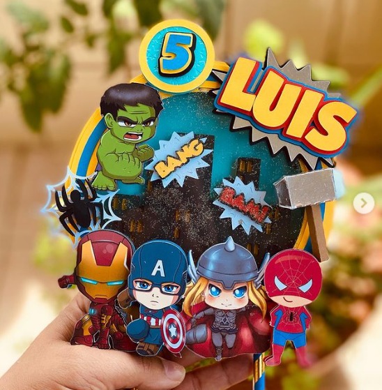 topovingadore Topo de bolo Vingadores festa