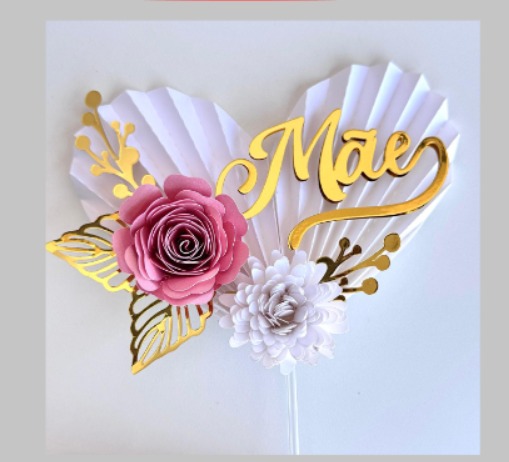 topo de bolo dia das mães personalizado