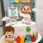 "topo de bolo pintor personalizado"