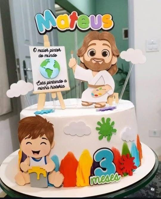 omaiorpintordomundo "topo de bolo pintor personalizado"