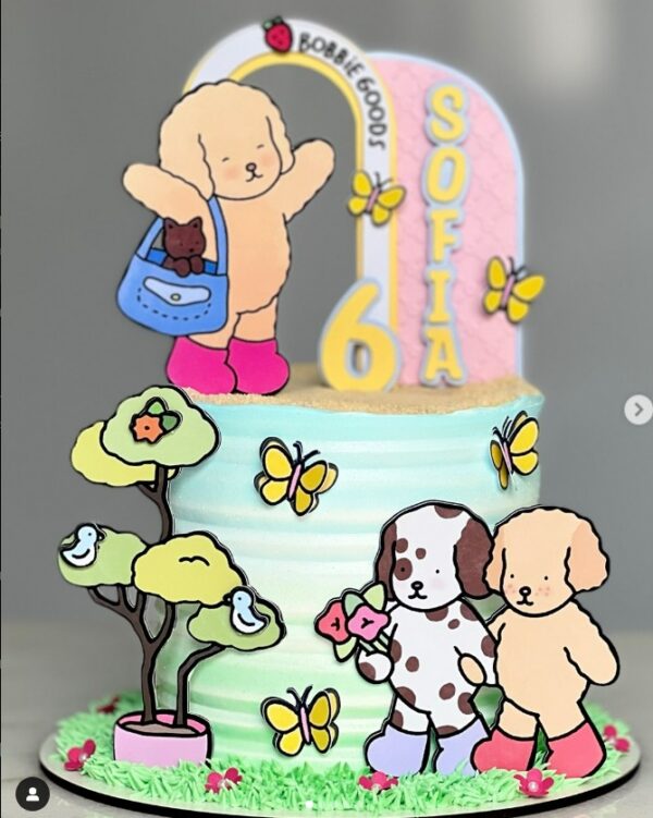 topobobbiegoods Topo de Bolo Bobbie em Camadas