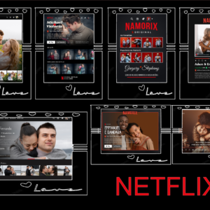 quadro netflix editável