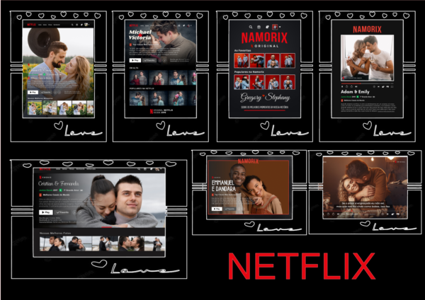 quadro netflix editável