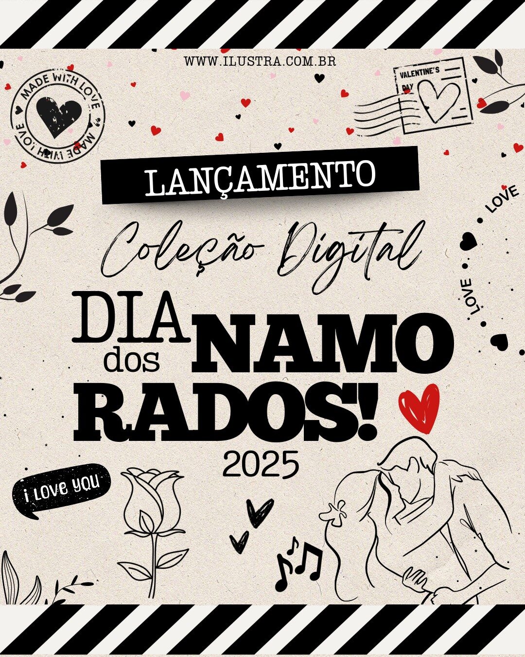 Kit Digital Dia dos Namorados 2025 Personalizado