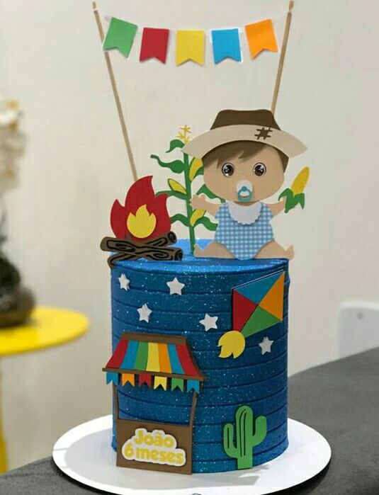 TOPO DE BOLO FESTA JUNINA - ARQUIVO (#388) - STUDIO Topo de bolo Festa Junina