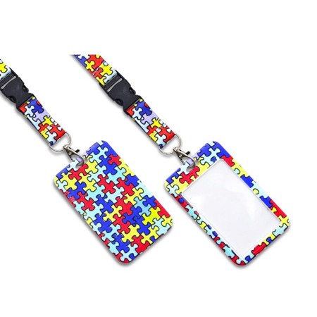 crachá de autismo personalizado com nome