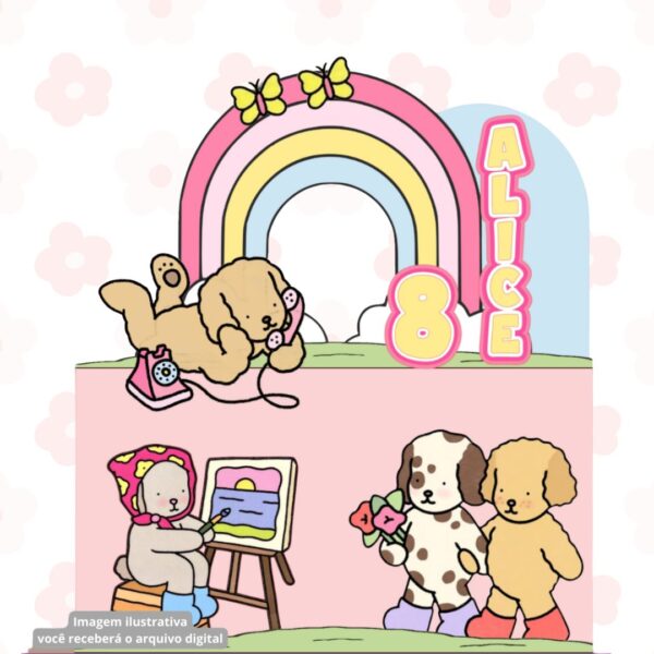 Topo de Bolo Bobbie em Camadas​