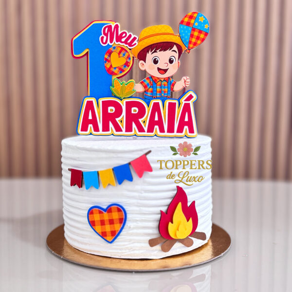 created by photogrid topo bolo arraiá infantil