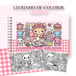 livrinho de colorir ursinho fofo infantil