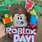 topo de bolo roblox colorido