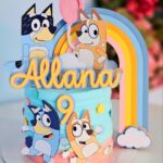 topo de bolo bluey personalizado