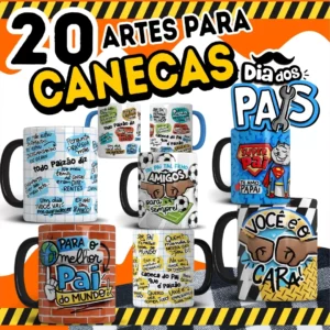 arte para caneca personalizada