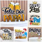 topo de bolo dia dos pais digital