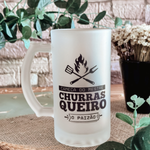 caneca de chopp mestre churrasqueiro paizão