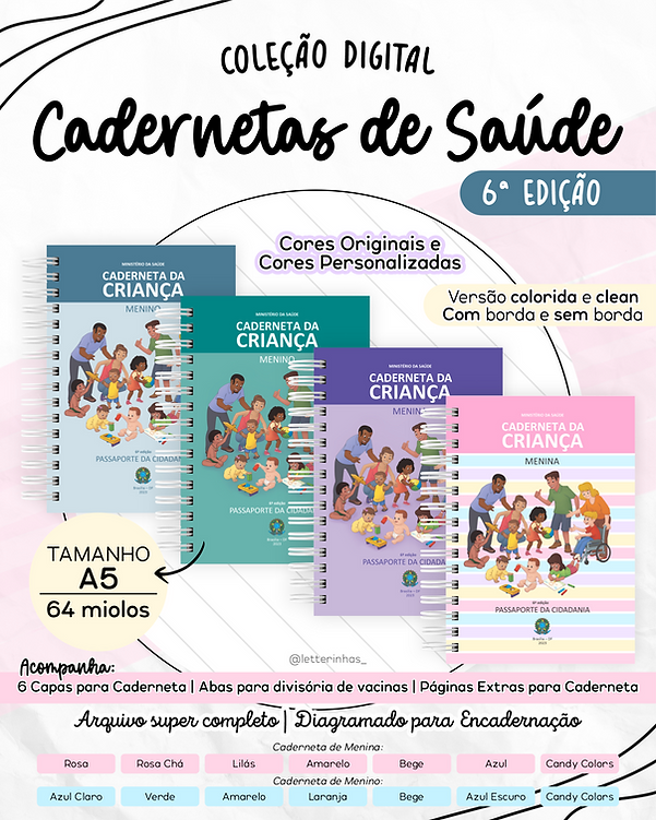 miolo caderneta de vacina atualizado 2025