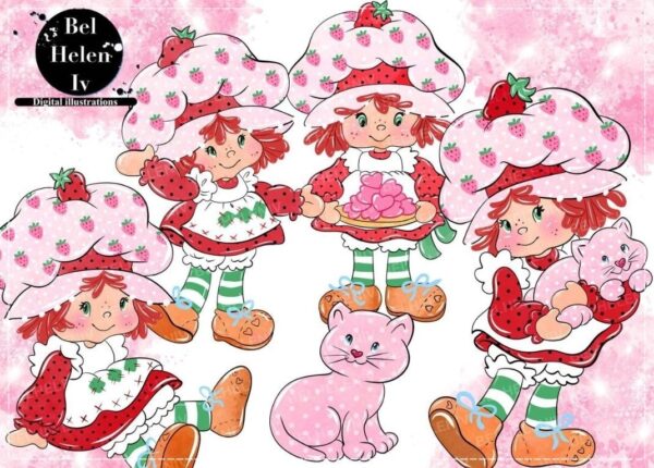 “Kit digital Moranguinho PNG festa decorativo”