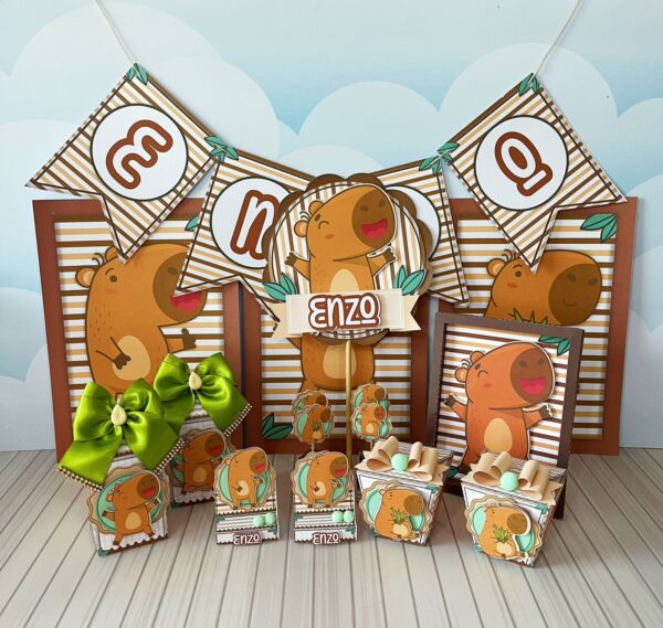 arquivo de corte festa capivara personalizada