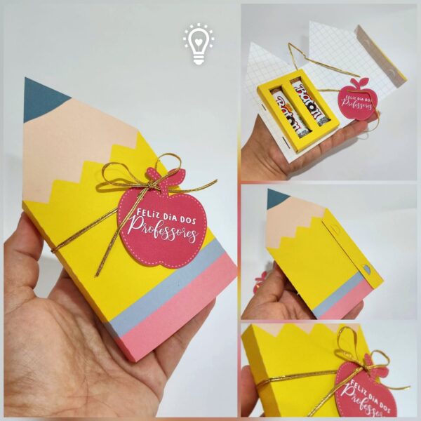 dia dos professores caixa para baton