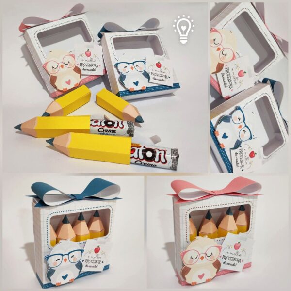 dia dos professores caixa para baton