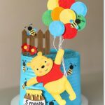 topo de bolo ursinho pooh aniversário infantil