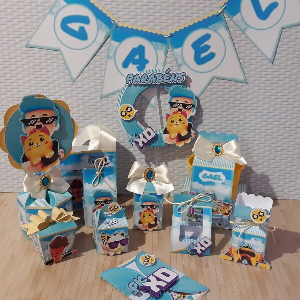 px kd festa arquivo corte festa tema PK XD para imprimir