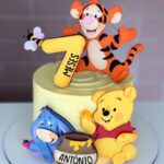 topo de bolo ursinho pooh aniversário infantil