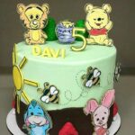 topo de bolo ursinho pooh aniversário infantil