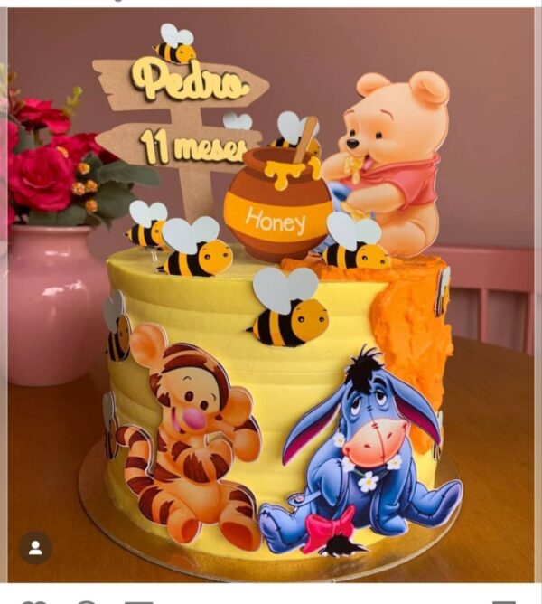 ursinhopoohtopobolo topo de bolo ursinho pooh aniversário infantil